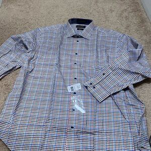 Paul Fredrick Non-Iron Two Ply Cotton multi color